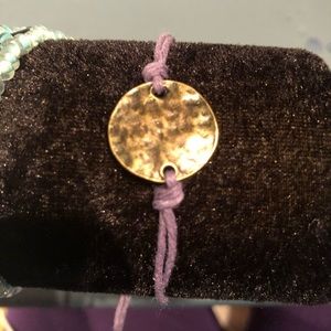 Purple adjustable bracelet